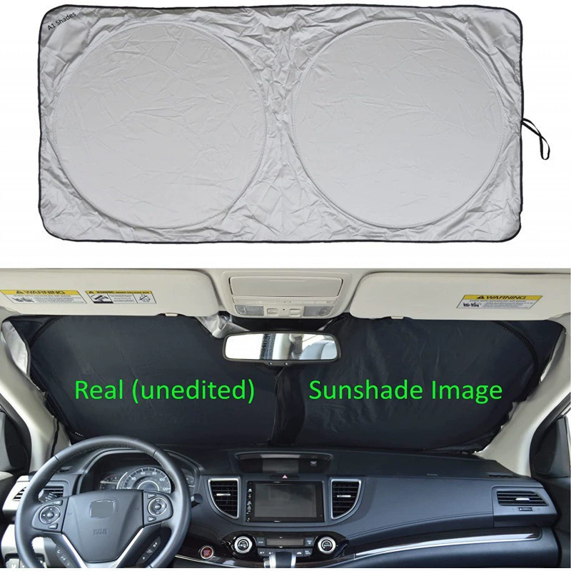 Cross-border vehicle sun shield silver cloth sun visor double ring sun shields, multiple cross-border size sun shields