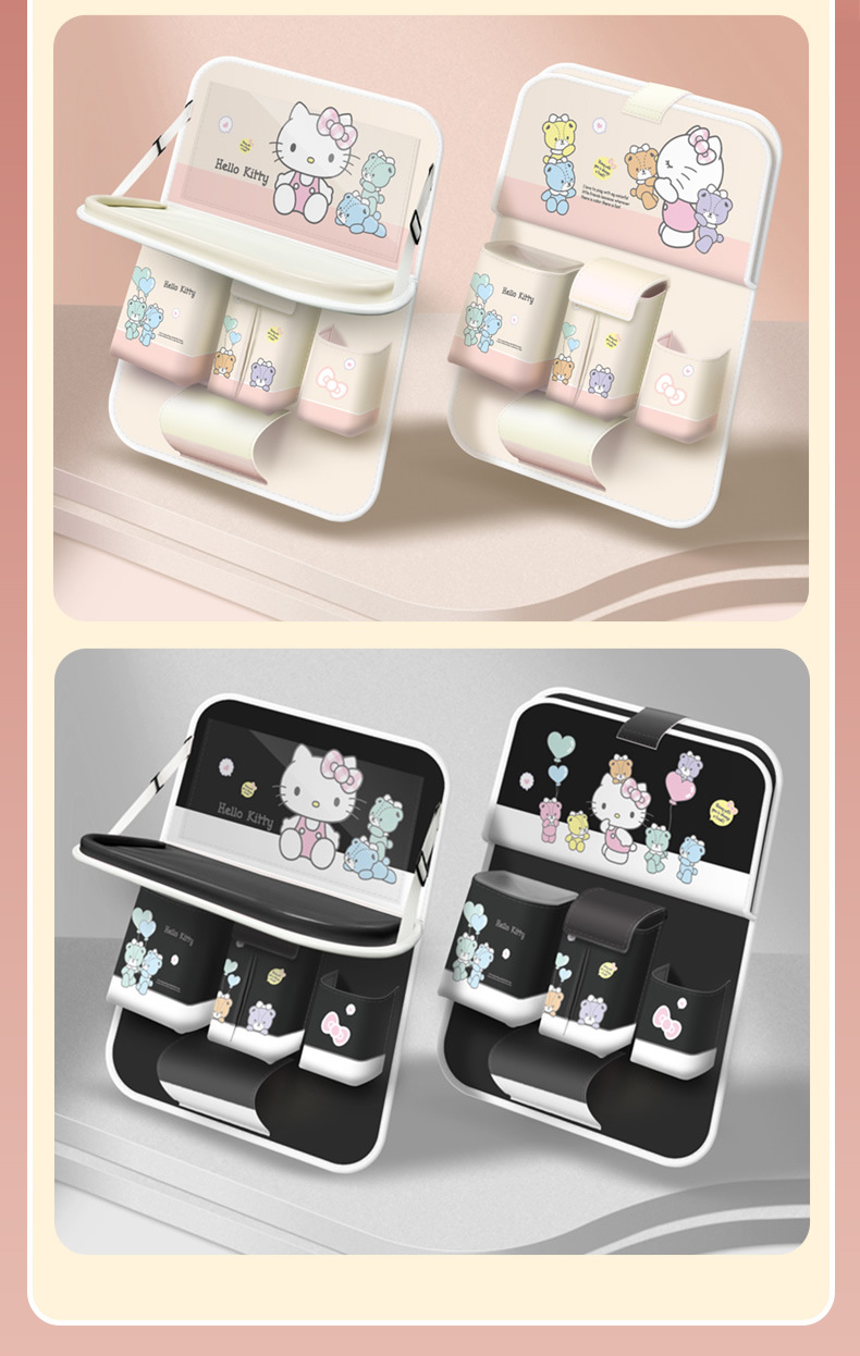 Lovable wind_car storage bag/storage box car seat back multifunctional hanging bag with table paper towel storage