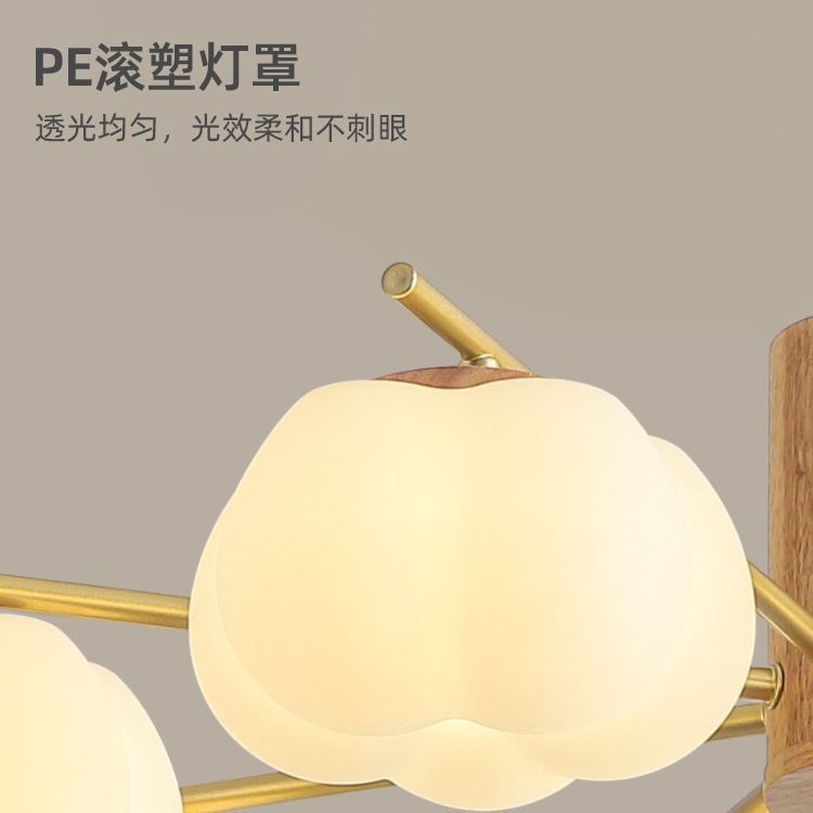 Luz de comedor LED moderna y minimalista de madera larga atmósfera de viento crema lámpara de sala de estar de madera sólida japonesa lámpara de bar