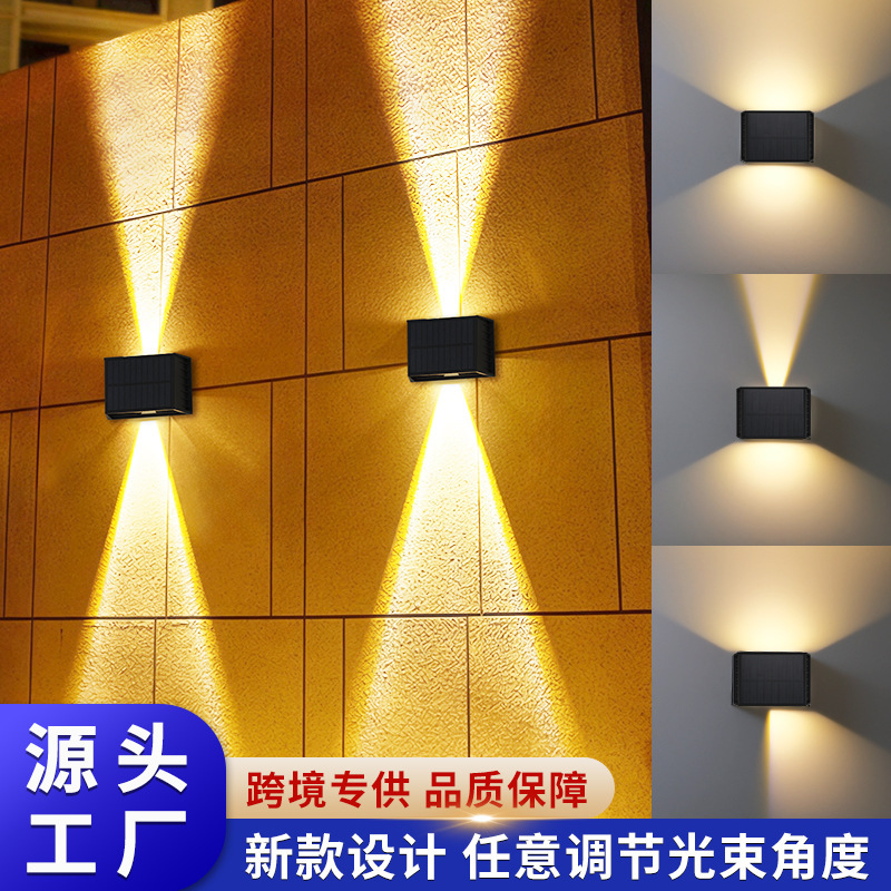 Outdoor Solar Wall Light, Fence Yard Light, Garden Fence Light, Outdoor Waterproof Wall Washer Light, Wiring-Free Led Light
