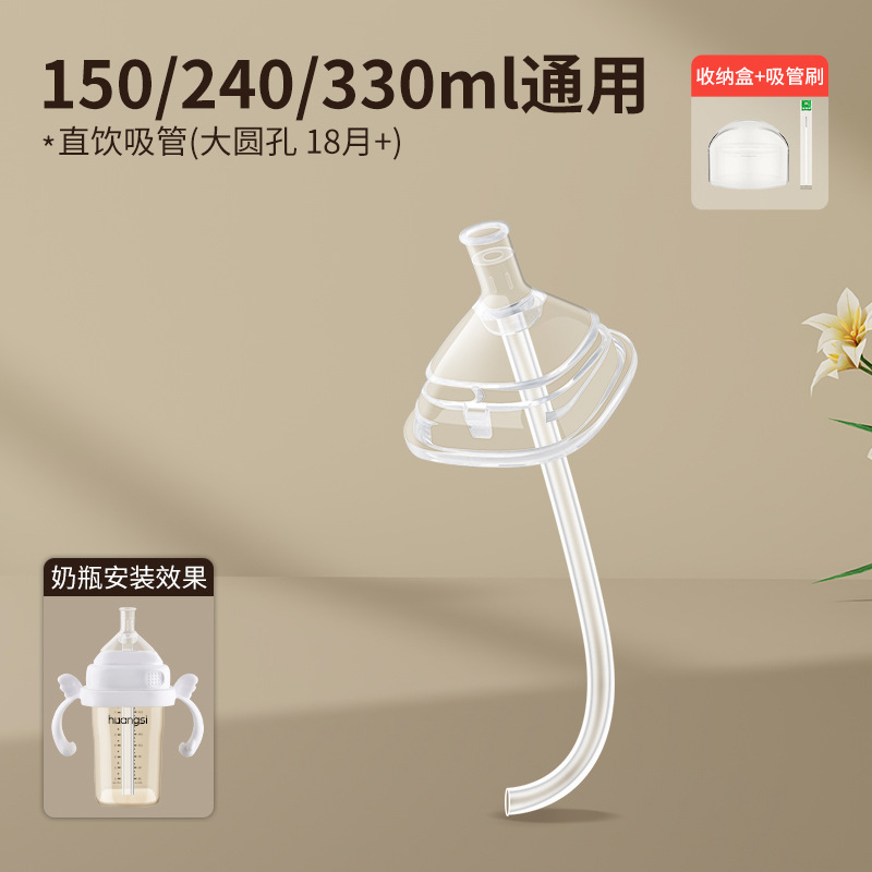 Aplicable para accesorios de botellas de leche de Heggen, pezón de boca de pato, bolas de gravedad, pipas de bebida directa, mangos de boquilla de aprendizaje de bebidas, mangos de tapa de taza