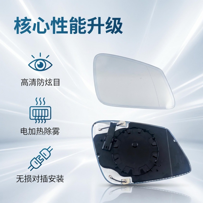 Heated Anti-Glare Rearview Mirror Lenses Suitable for Bmw 5 Series, 6 Series, 7 Series F10F18F01F02