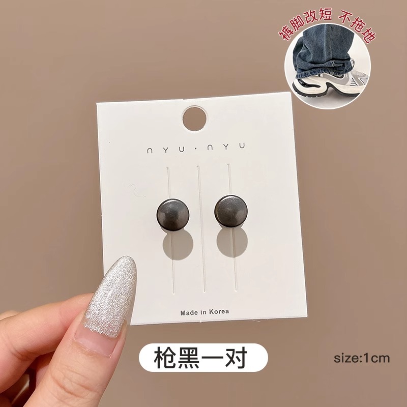 Pantalones piernas demasiado largas invisibles corto artefacto pie de pantalón anti-raspazo de ajuste de la hebilla de cierre sin costura fijación de la hebilla de borde