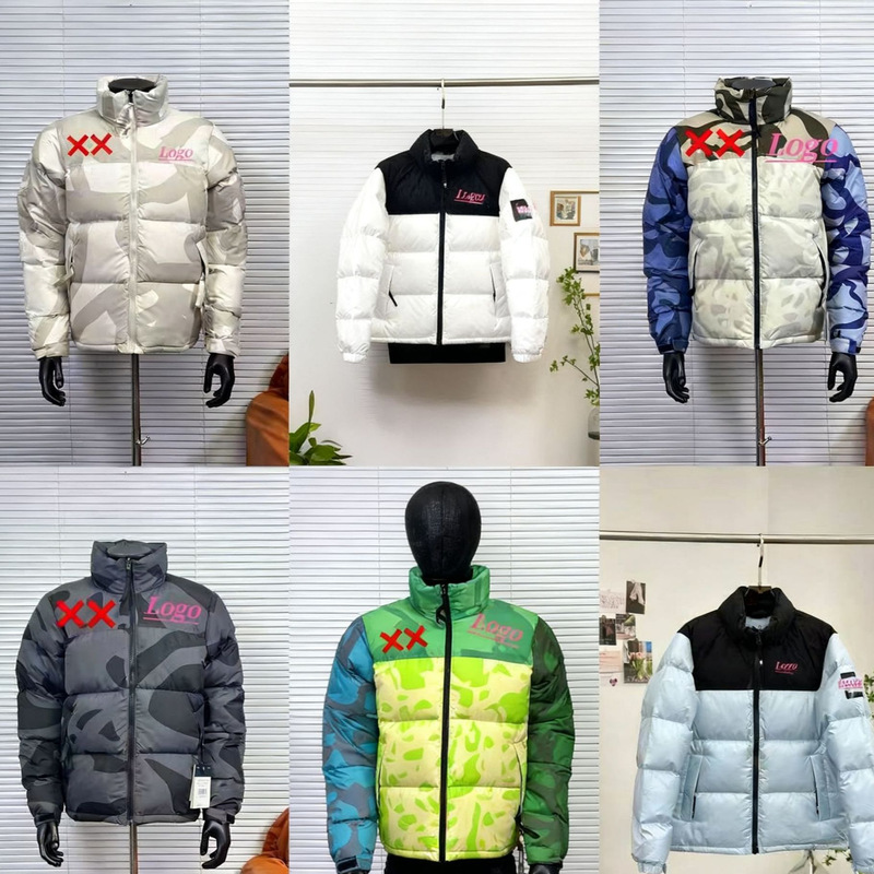 Putian North Face 1996 down Jacket Collaboration Xx Unisex 700 Fill Power Embroidered White Duck down Waterproof Thickened Warm Coat
