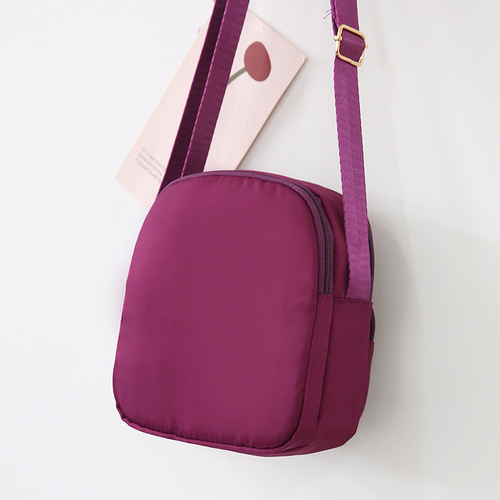 Shoulder bag for women, Oxford cloth and nylon, suitable for middle-aged and elderly women, small bag for mothers to buy vegetables, mobile phone bag, tall model