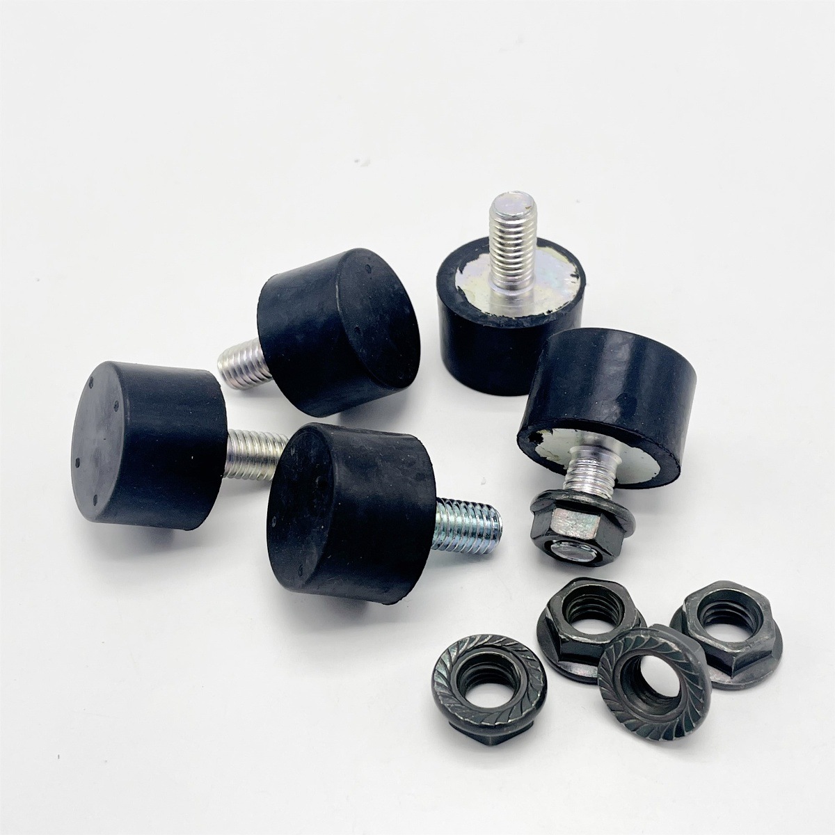 Yadi Electric Vehicle Double Support Buffer Rubber Round Electric Motorcycle Thigh Anti-Collision Rubber Main Bracket Spacer Rubber Pad Original Part