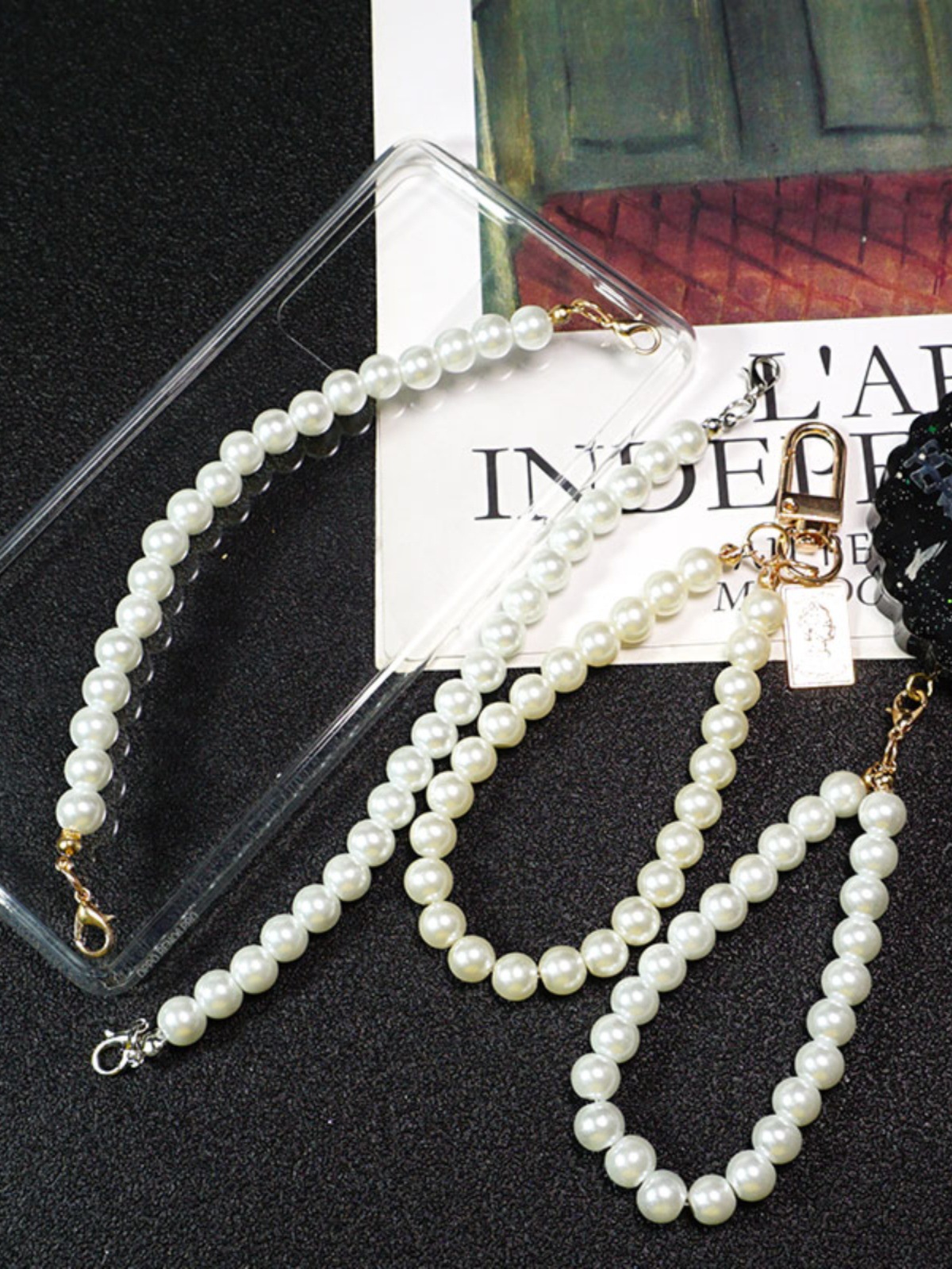 Fashionable bracelet pearl handmade for keys