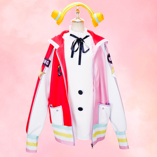 Crown Pirate King cosplay costume, Pirate King RED Theater Version World's Singer UTA Uta cosplay