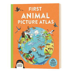 Animal Atlas English original First Animal Picture Atlas hardcover imported books