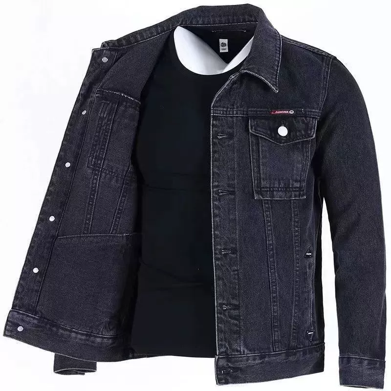 Осенняя джинсовая куртка oversize, плюс размер