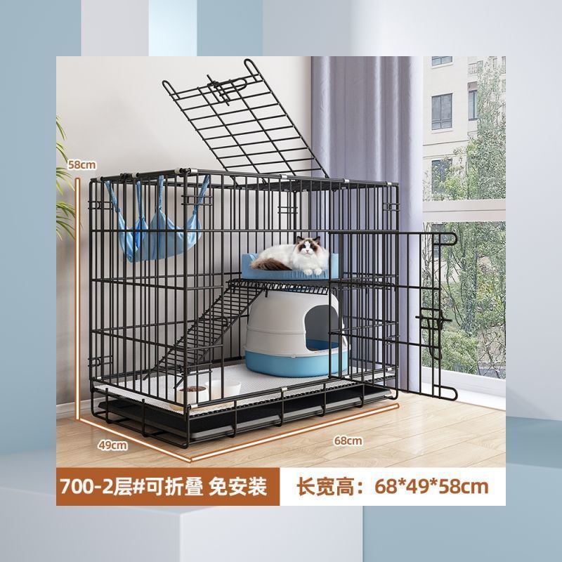 Jaula de gato doméstica interior de dos pisos gato villa no ocupa tierra mascota casa de gatos casa de gatos pequeña casa de gatos casa de gatos