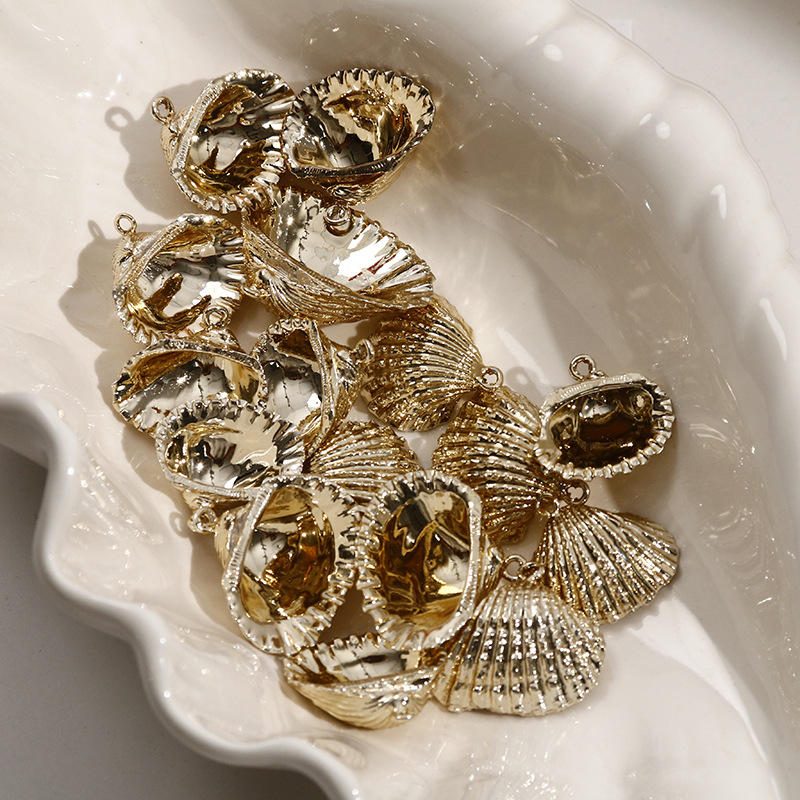 3g Weight Pendant Jewelry Making Type DIY Jewelry Accessories Classification 1 Piece Quantity Shell Material Shell Pattern All Seasons Season Plating Design Marine Style Style 1 Piece Shell Shell Pendant DIY Jewelry Accessories 4