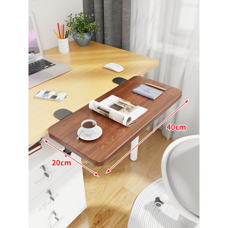 Mesa de escritorio extensión de mano mesa de computadora tablero de escritorio portador de teclado dormitorio tablero de estación de trabajo ensanchado extensión plegable
