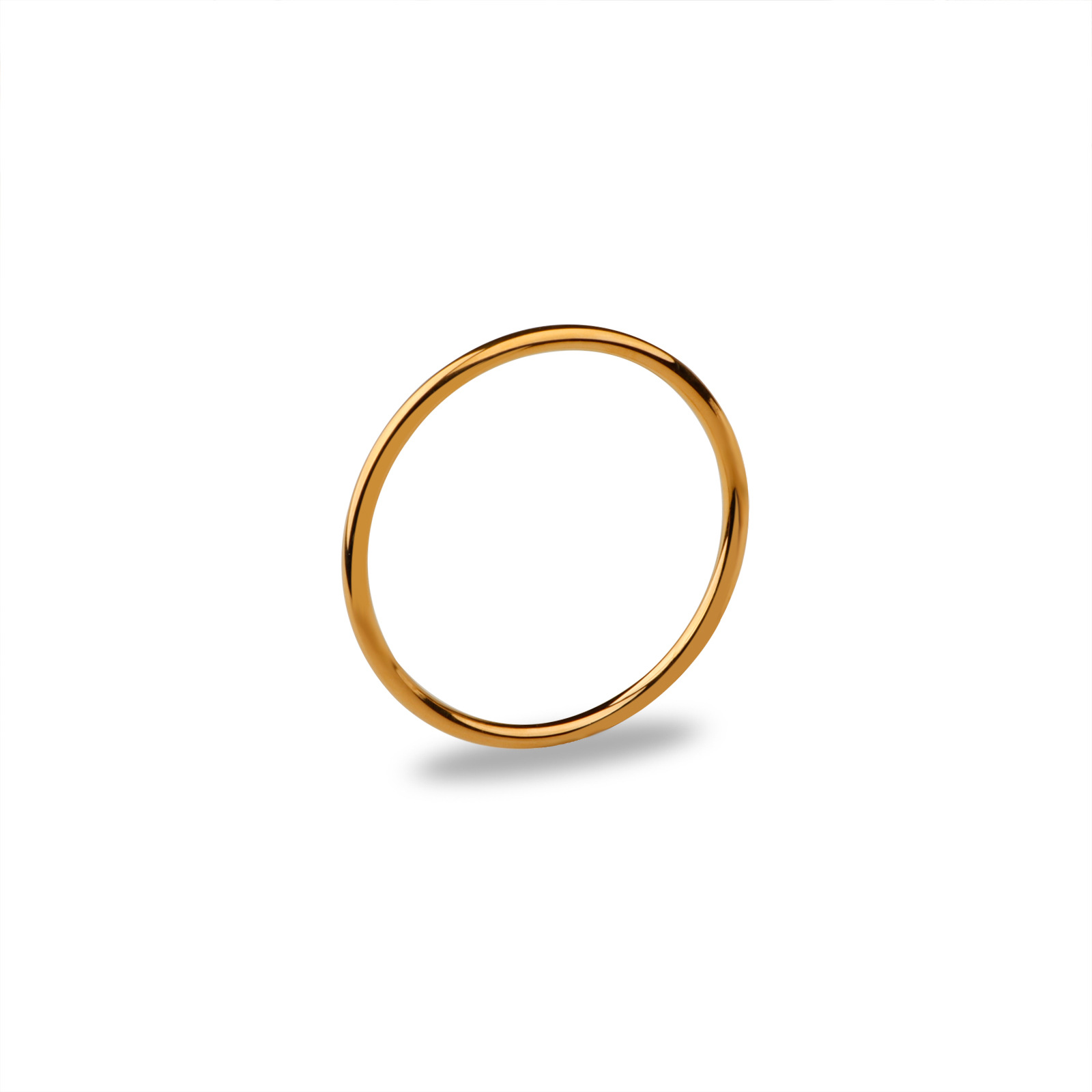 起爆シンプル全光沢面18k金色4mm古法ブレスレットチタン鋼素輪手環色落ちしない女の子手飾り