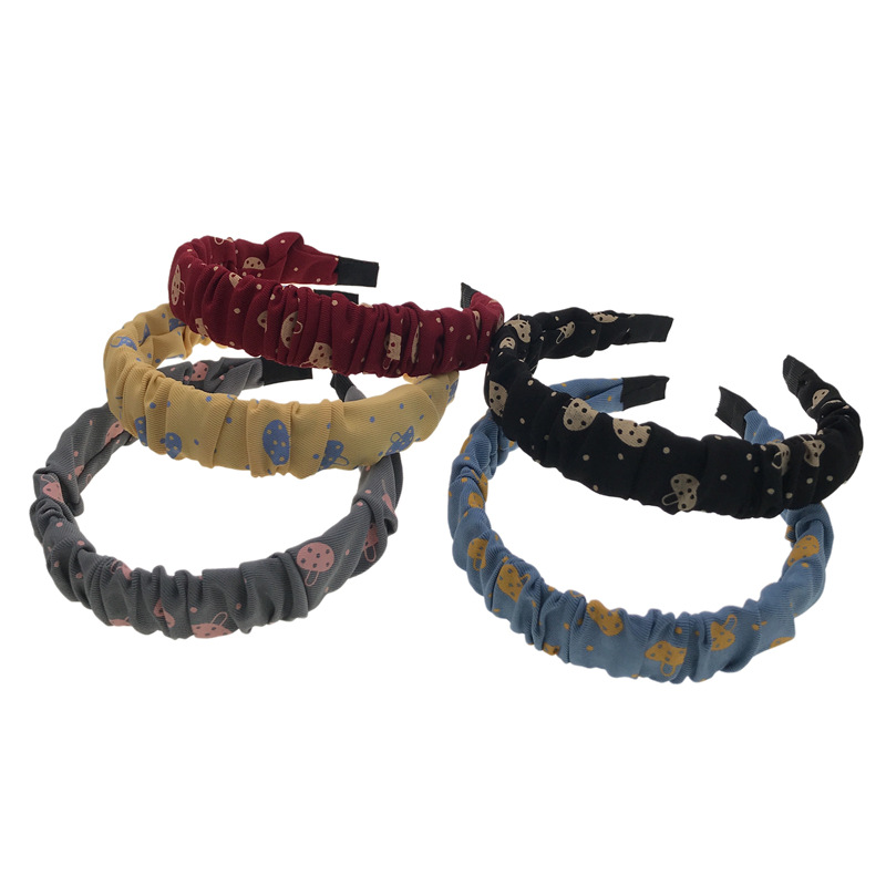 Nuevo estilo coreano tela Internet celebridad intestino grueso de tela ancha diadema cabeza hebilla dos yuanes tienda accesorios para el cabello headwear suministro