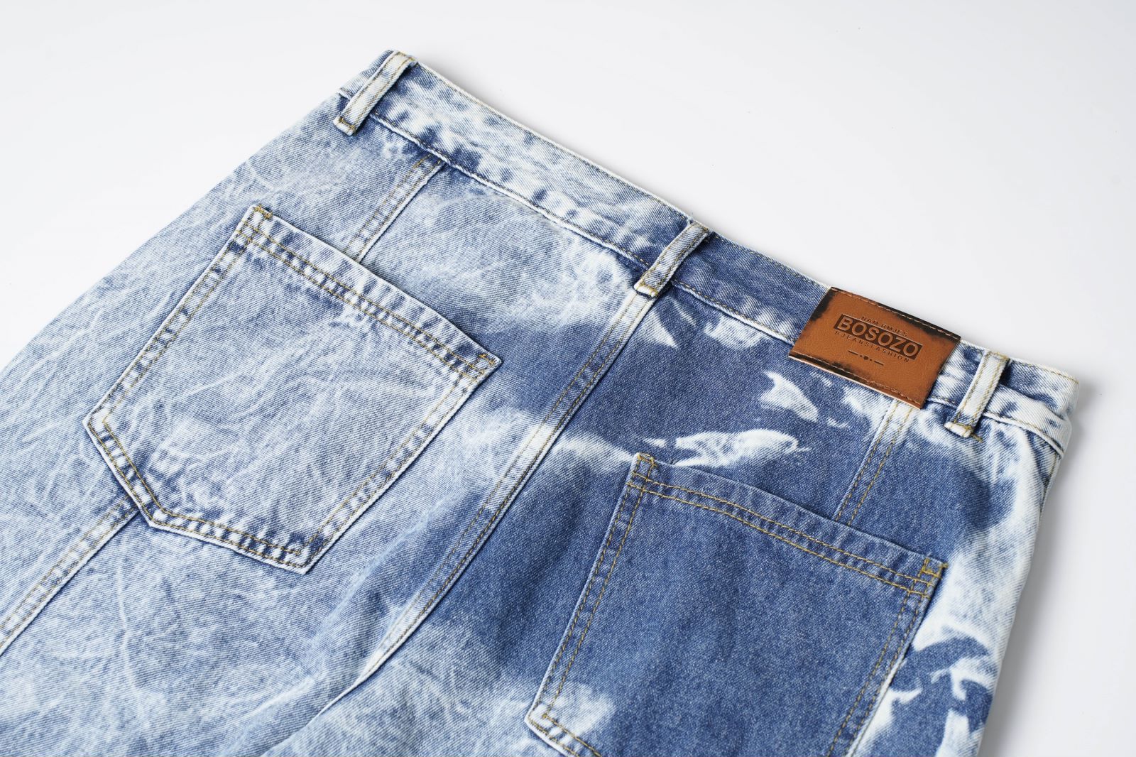 Abbigliamento maschile 2024 autunno nuovi prodotti foto reali pantaloni in denim lavato multitasche alla moda high street personalità_voghion.com