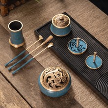 抖音爆款香篆套装香道用品打香篆工具香粉香薰炉熏香制香礼盒