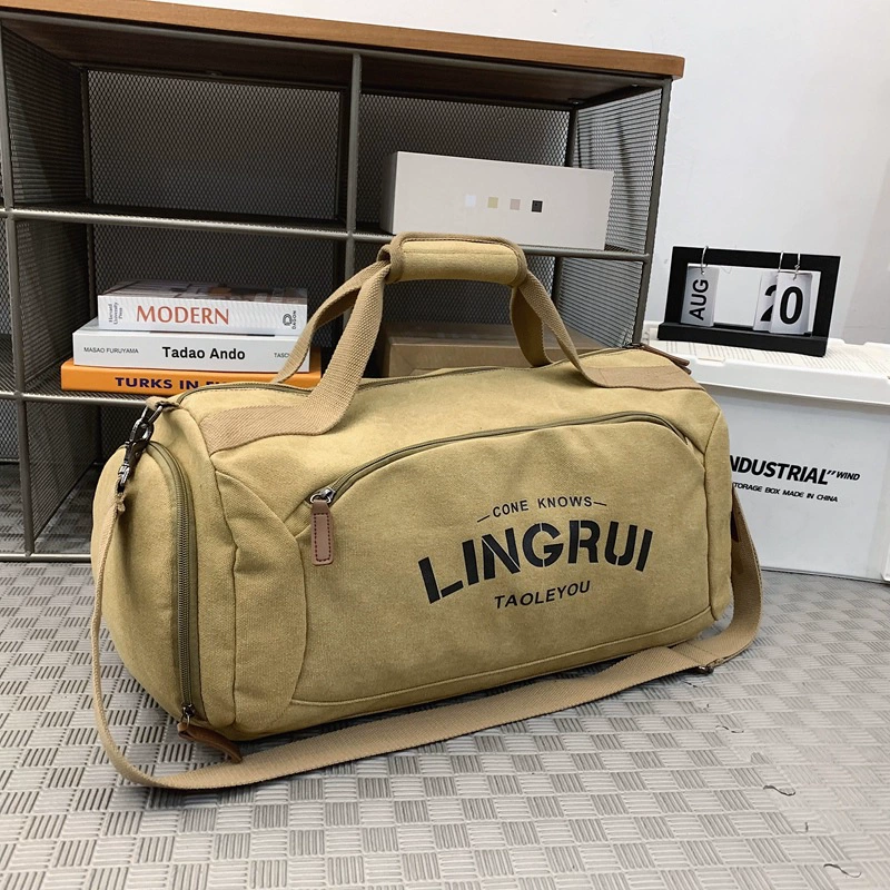 Дорожная сумка LINGRUI, вместительная сумка‑даффл с разделением для влажного и сухого, спортивная