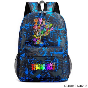 Spot Wholesale Rhythm Box Sprunki Full Print Backpack Middle School Student Large Capacity Backpack