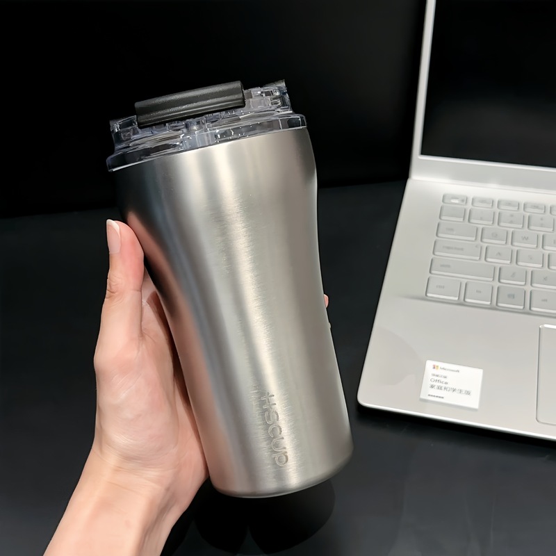 新しいファッションダブルドリンクステンレス鋼コーヒーカップ男性と女性の水カップシンプルなタンブラーカップ|undefined