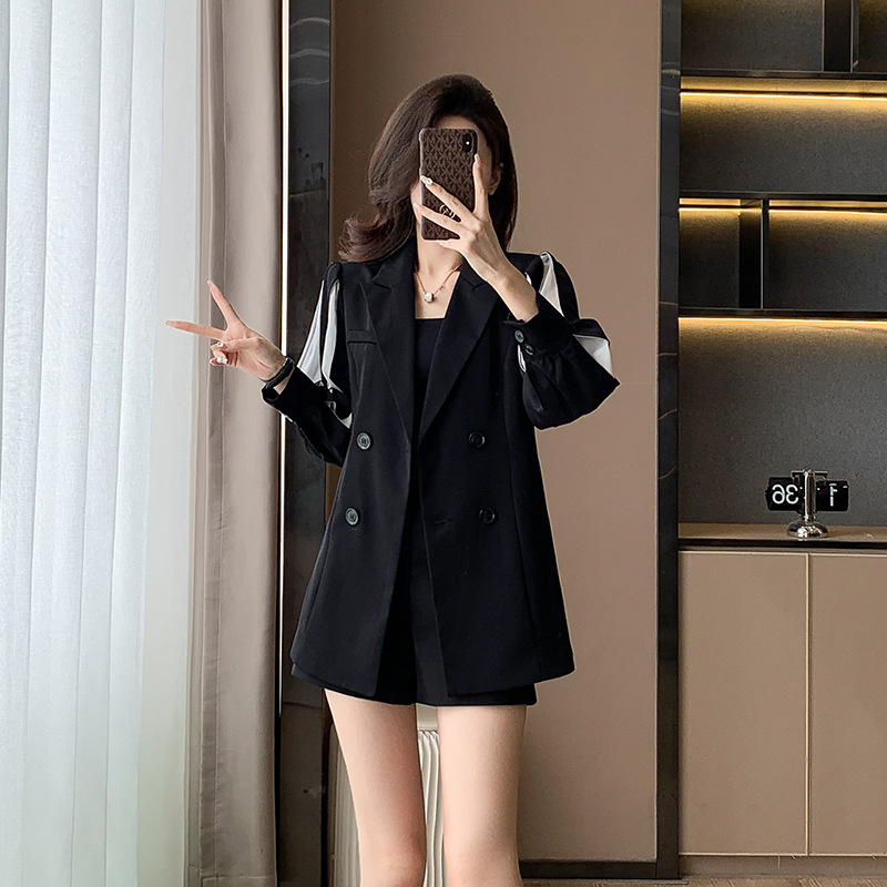 Spring autumn black long-sleeve