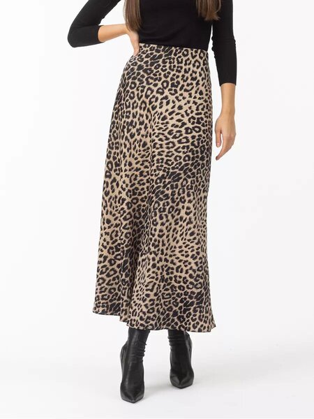 silky long skirt