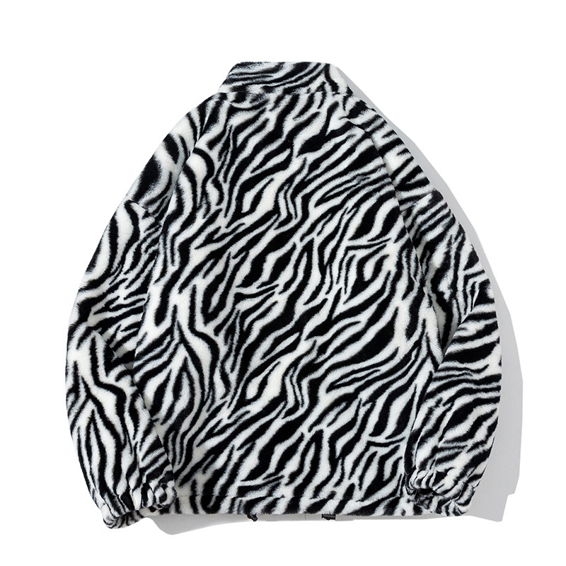 2021 nuevo abrigo de otoño e invierno para los amantes del estilo coreano versátil collar de pie a rayas abrigo suelto de algodón acolchado ropa de algodón acolchado frito estilo callejero