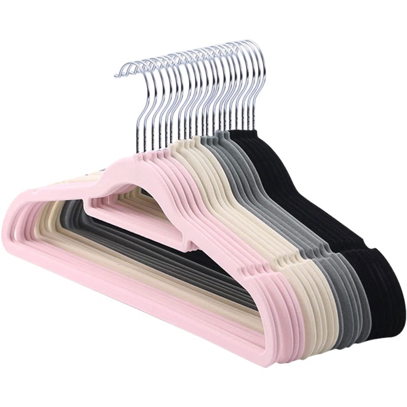 Perchas de flocado Perchas para el hogar antideslizantes y sin costuras