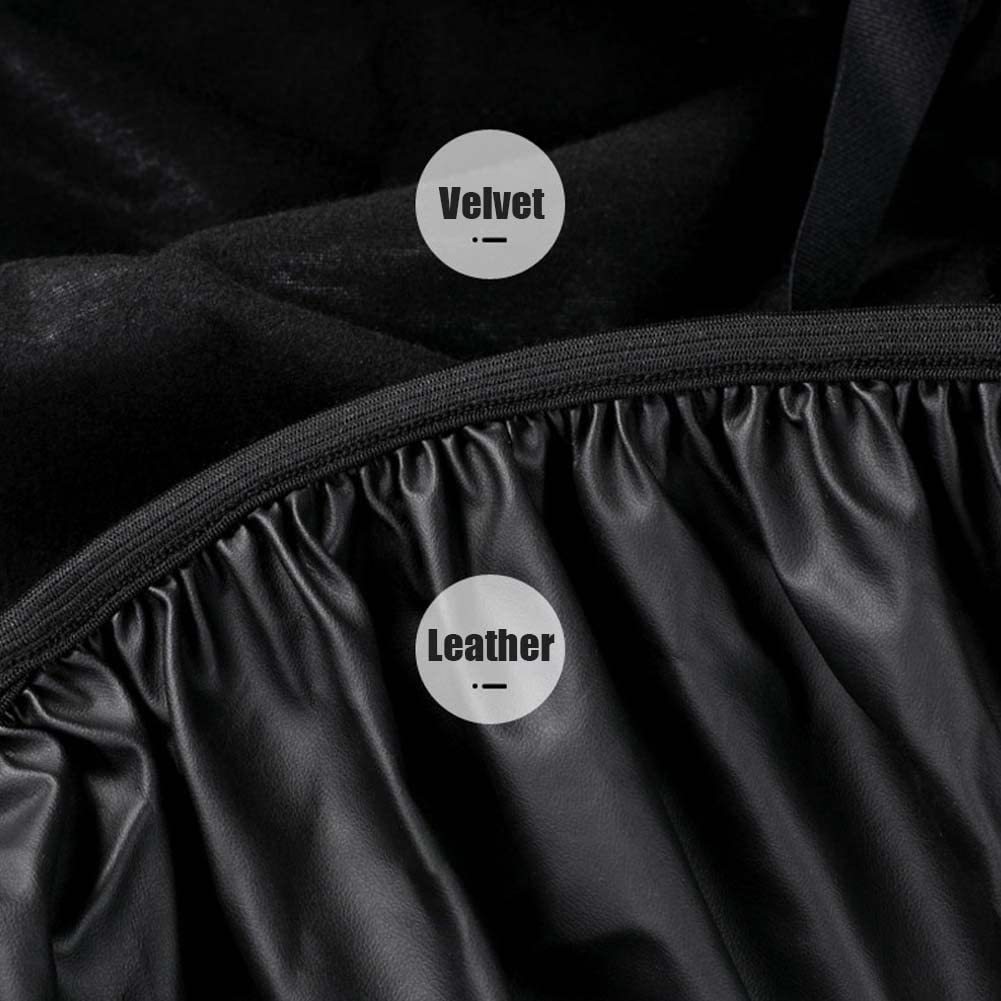 Waterproof and Sun-Proof Universal Motorcycle Seat Cover Pu Leather L Size Waterproof and Breathable