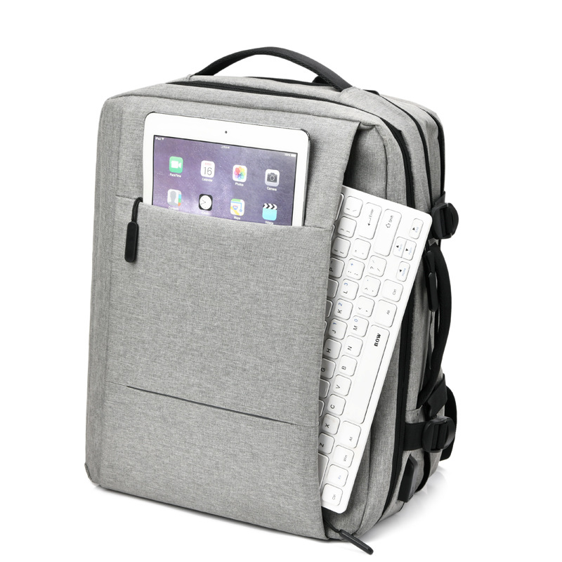 Mochila informal de gran capacidad para hombre | Mochila de 16 pulgadas expandible, multifuncional para portátil y negocios