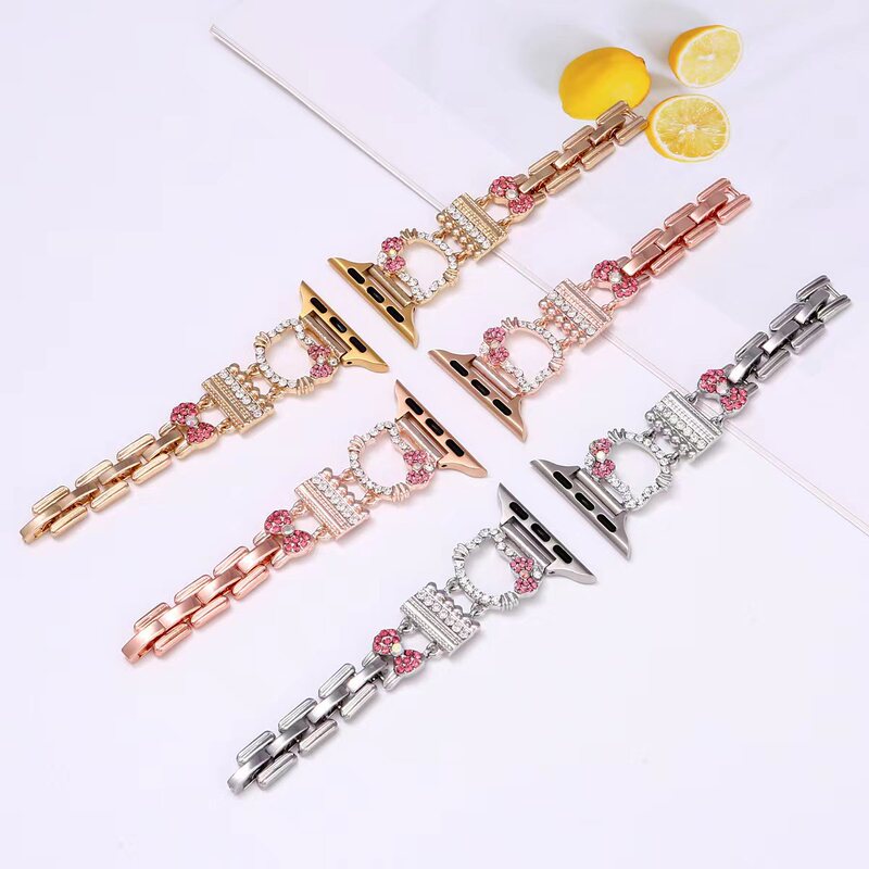 Katie Diamond Bracelet Metal Strap for applewatch Apple Watch iwatch98 Generation 7654SE