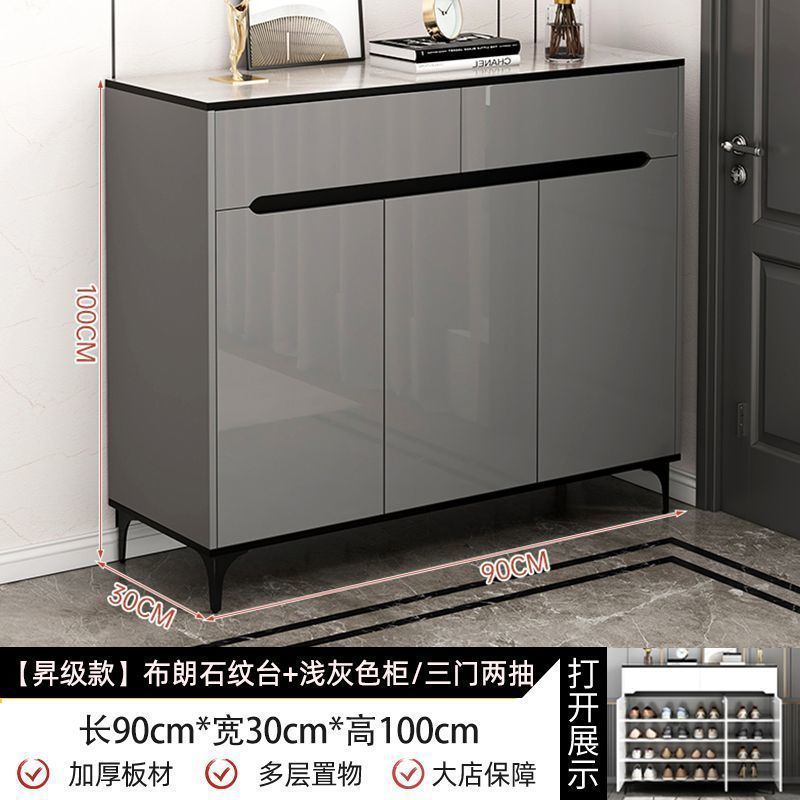 鞋柜家用门口收纳柜入户大容量简约一体多层进门储物柜鞋架玄关柜|undefined
