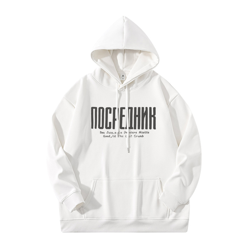 Suéter hombre encapuchado primavera y otoño estilo americano pesado pesado invierno más chaqueta de terciopelo nuevo abrigo de hombre de otoño