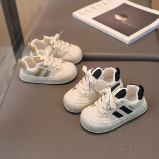 A generation of baby white shoes baby shoes men's spring and summer 1-6 years old biscuit shoes soft bottom female baby toddler shoes 3