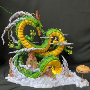 Dragon Ball Dragon and Goku Wishing Dragon Luminous Model Statue Animation Ornaments Hand-held Wholesale