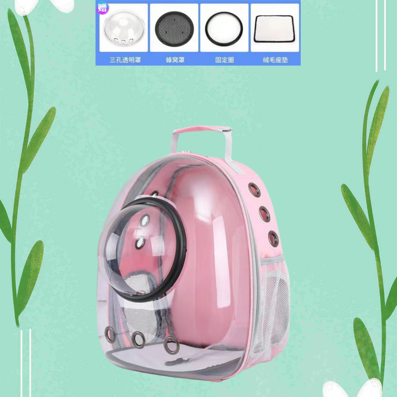 넓은 공간과 대용량 핑크 투명 모델