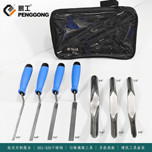 铺贴瓷砖缝隙填缝抹泥刀砖刀双头压缝勾缝刀瓦工泥工美缝专用工具