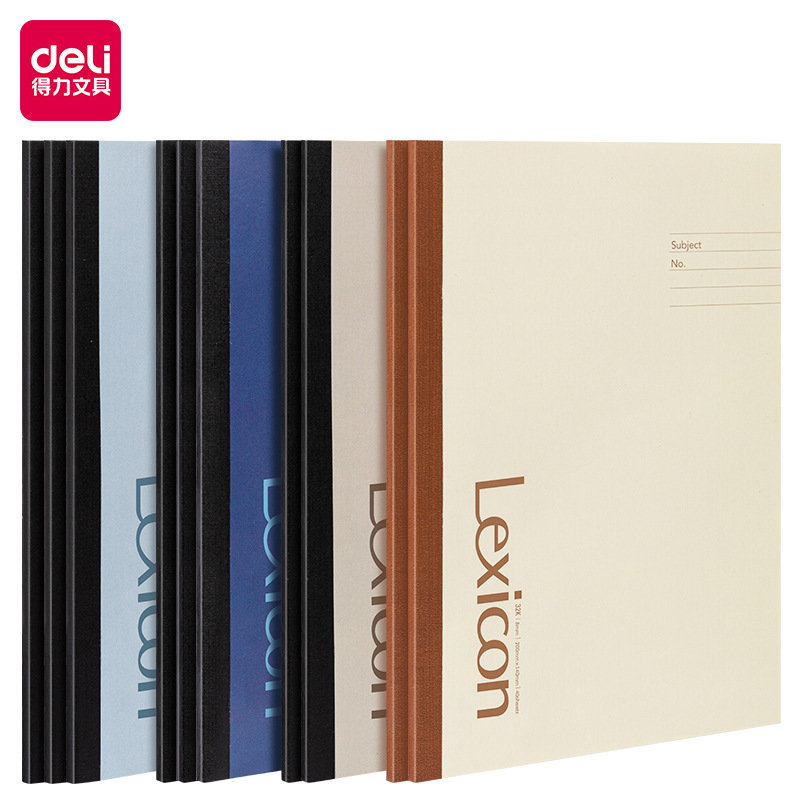 델리 10 팩 32K A5 B5 무선 바인딩 소프트 복사 메모장 작업 노트북 BD100-110