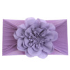 Children's elastic nylon headband, hair accessory, European style, flowered, no hair damage