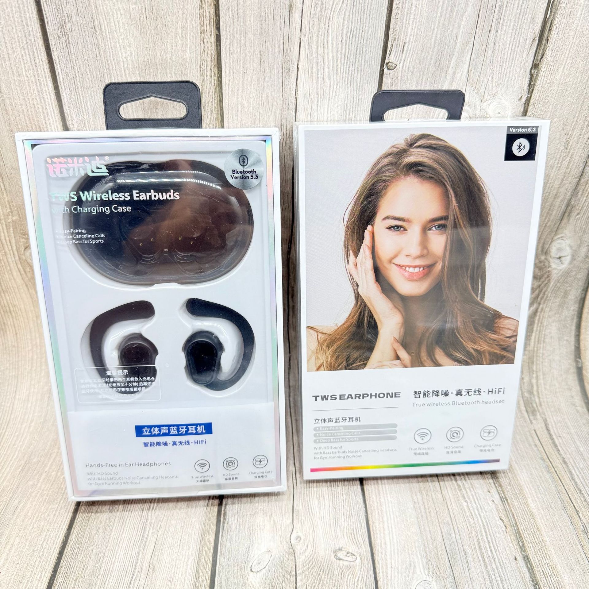 Auriculares Bluetooth, nuevos teléfonos inteligentes colgantes, auriculares Bluetooth, adecuados para teléfonos Android al por mayor