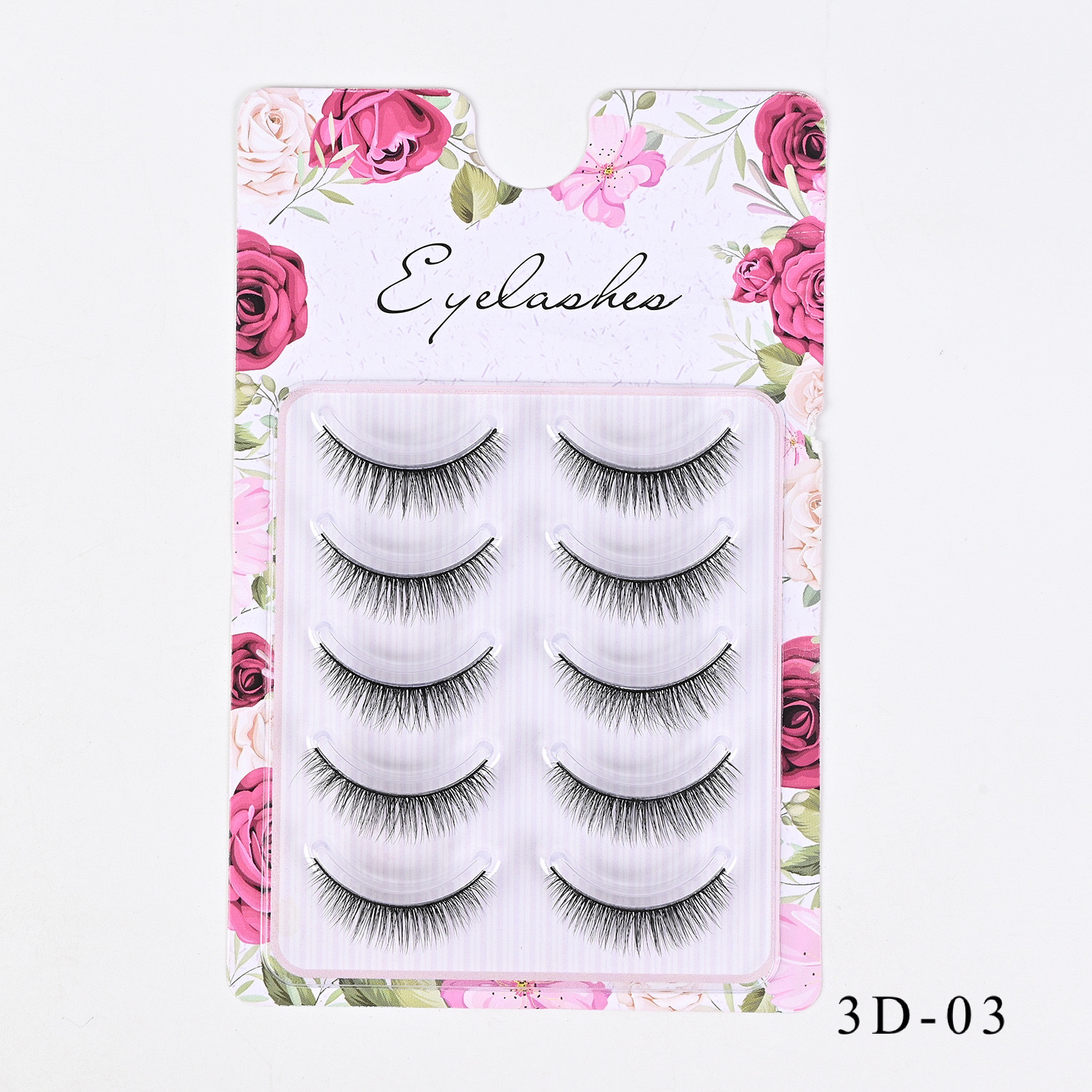 Comercio exterior europeo y americano grueso rizado 3D desordenado para el cabello, pestañas postizas, pestañas delgadas naturales al por mayor