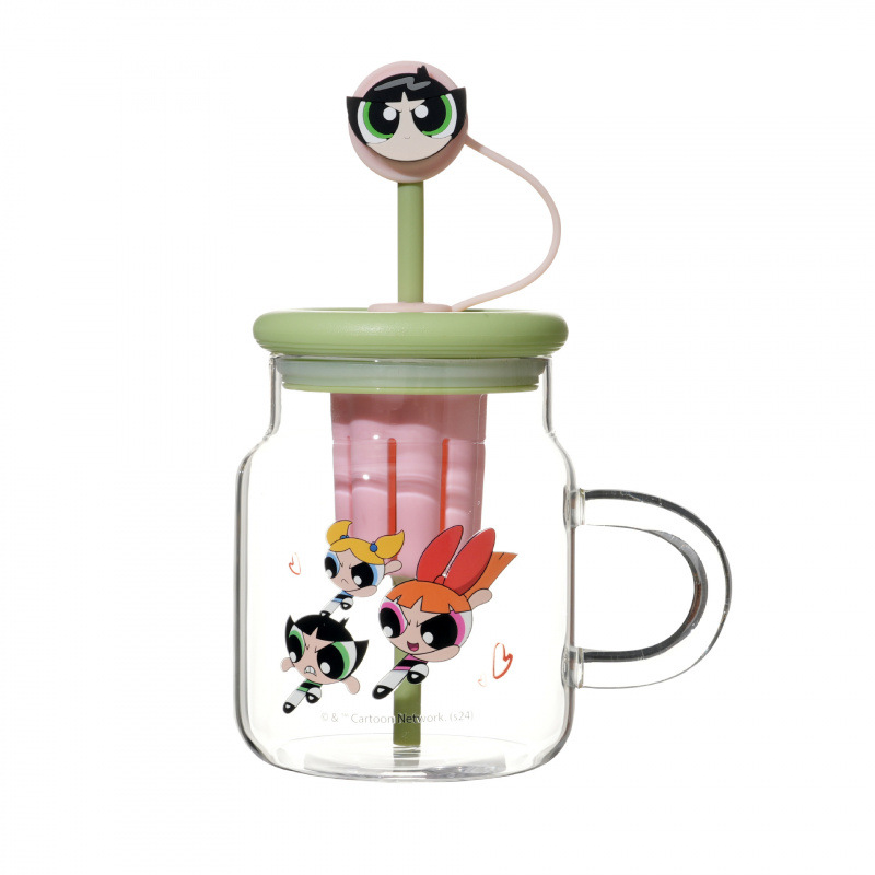 Voyeur Girl Copper Glass Girls 2025 nuevo verano de alto valor facial de gran capacidad lindas tazas de paja