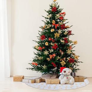 Cross-Border Christmas New Products Christmas Plush Tree Skirt Christmas Decoration Supplies Christmas Pure White Sequin Sequin Tree Apron