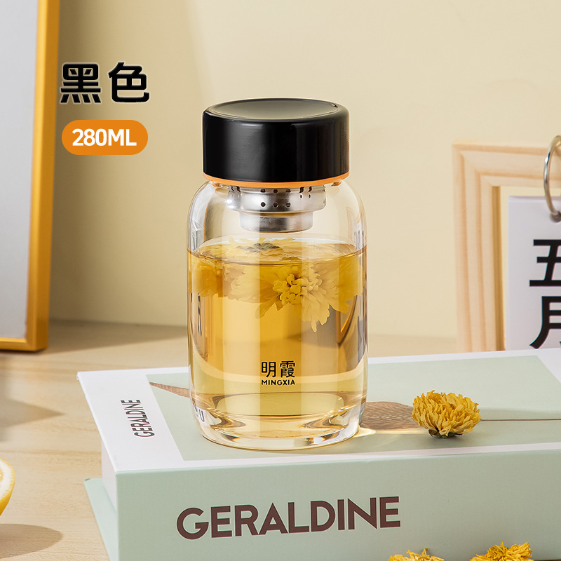 Mingxia 単層高ホウケイ酸塩 INS スタイルガラスミニティーカップホームウォーターカップハンドル付き卸売カスタマイズ|undefined