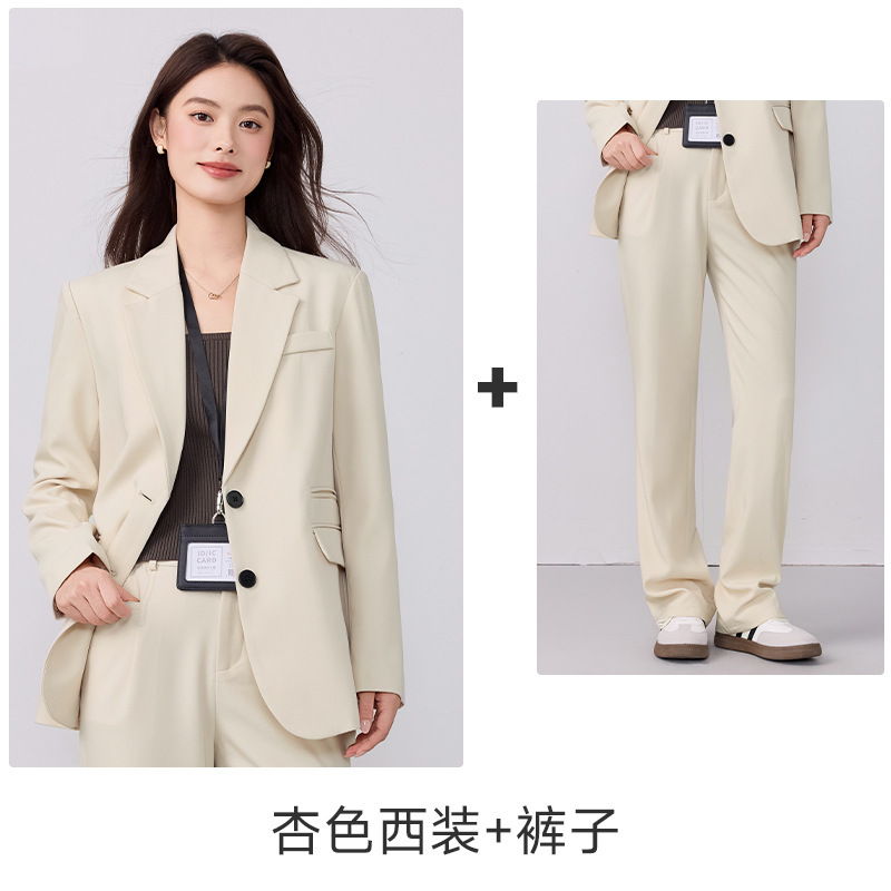 2025秋冬新款灰色西装外套女职业装大学生面试正装高级感西服套装|undefined