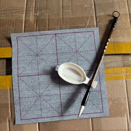 毛笔;文房四宝套件;画纸、画布