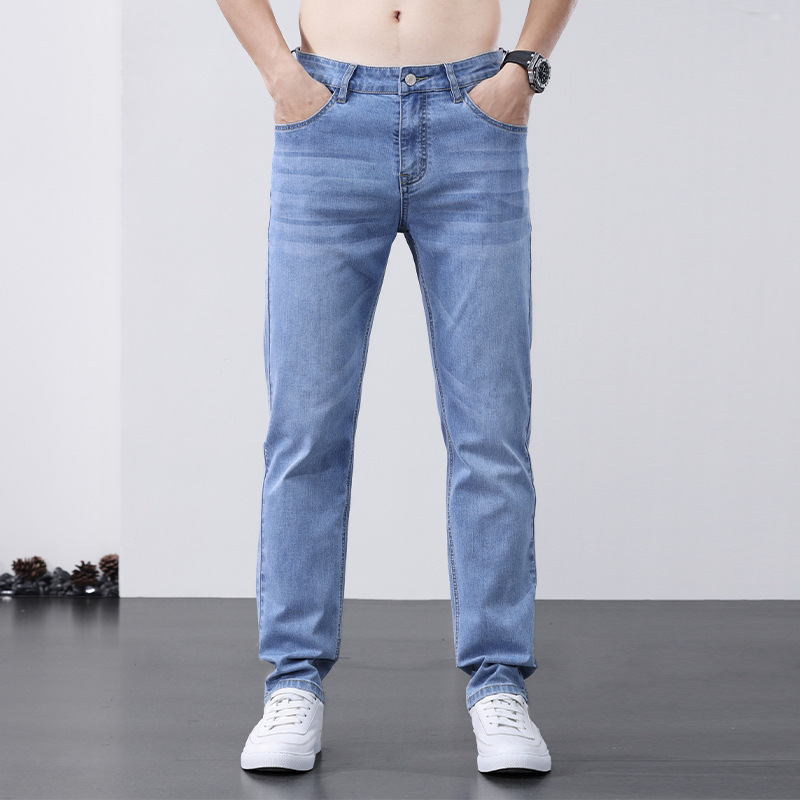 Xintang Men's Clothing | 2025 Spring and Summer New Men's Multi-Color Cotton Slim Small Straight Stretch Jeans Pants for Men