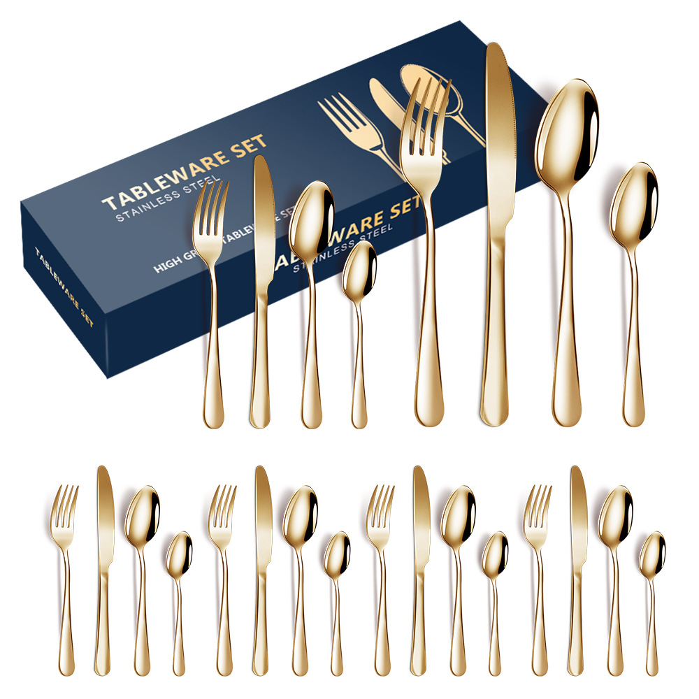 4 구성 요소 6 명 24 조각 골드