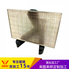 メーカー卸売クリップガラス工芸品芸術クリップ強化ガラスホテル浴室クリップ防火ガラス