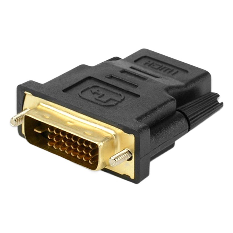 DVI macho a HDMI hembra adaptador de ordenador DVI macho 24 + 1 a HDMI hembra HD adaptador